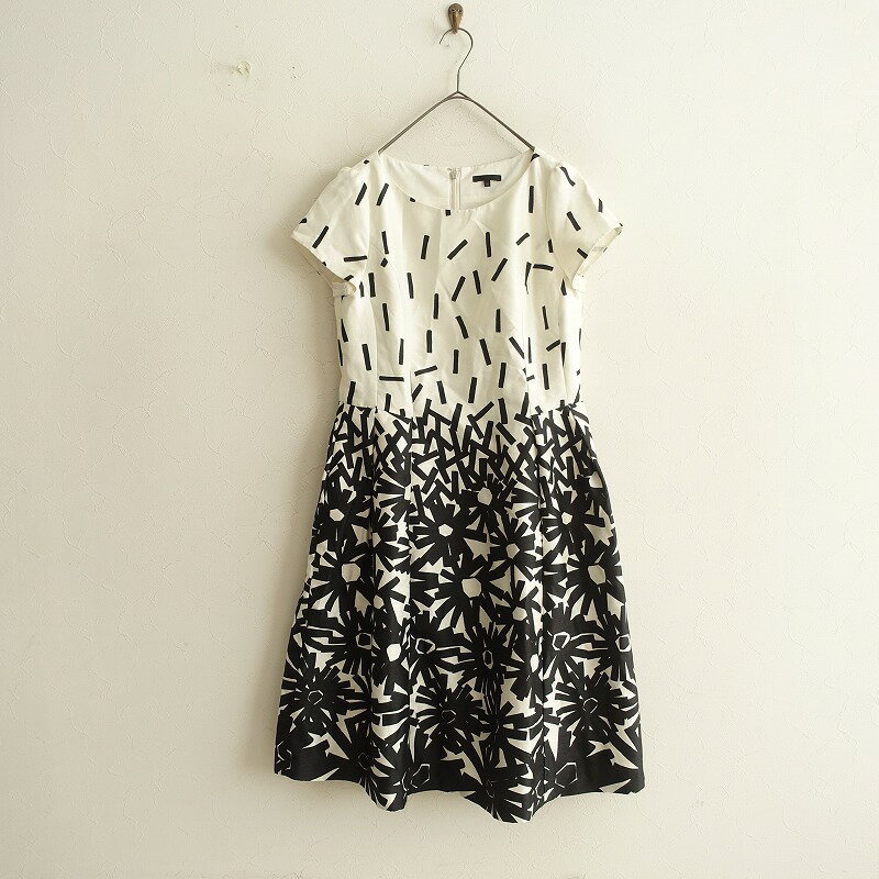 //トゥービーシック TO BE CHIC プリントドレス 40 【中古】【02L32】