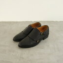 //ブッテロ BUTTERO レザーモンクストラップシューズ 37/23.5 37 【中古】【12L32】(4)