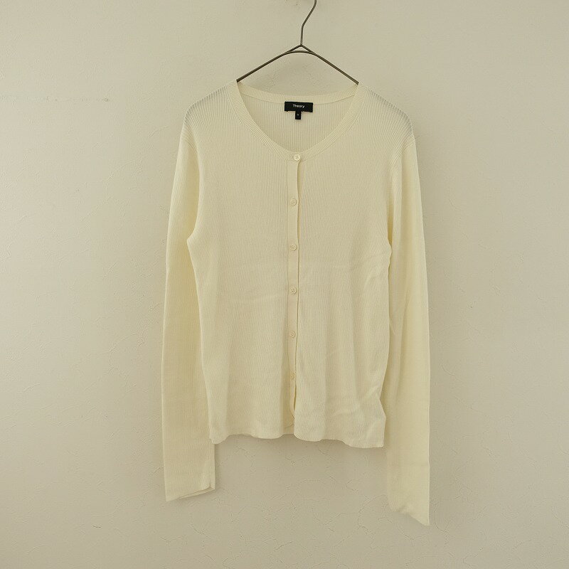 Rakuten - //セオリー theory RIB CREW NECK CARDIGAN M 【中古】【40A42】