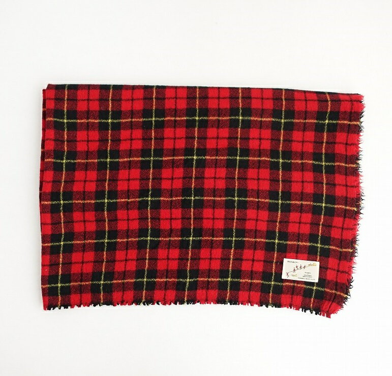 //【美品/定価2.7万】オールドマンズテーラー R&D.M.Co- WOOLTARTAN CHECK BLANKET ブランケット 【中古】【80A42a】