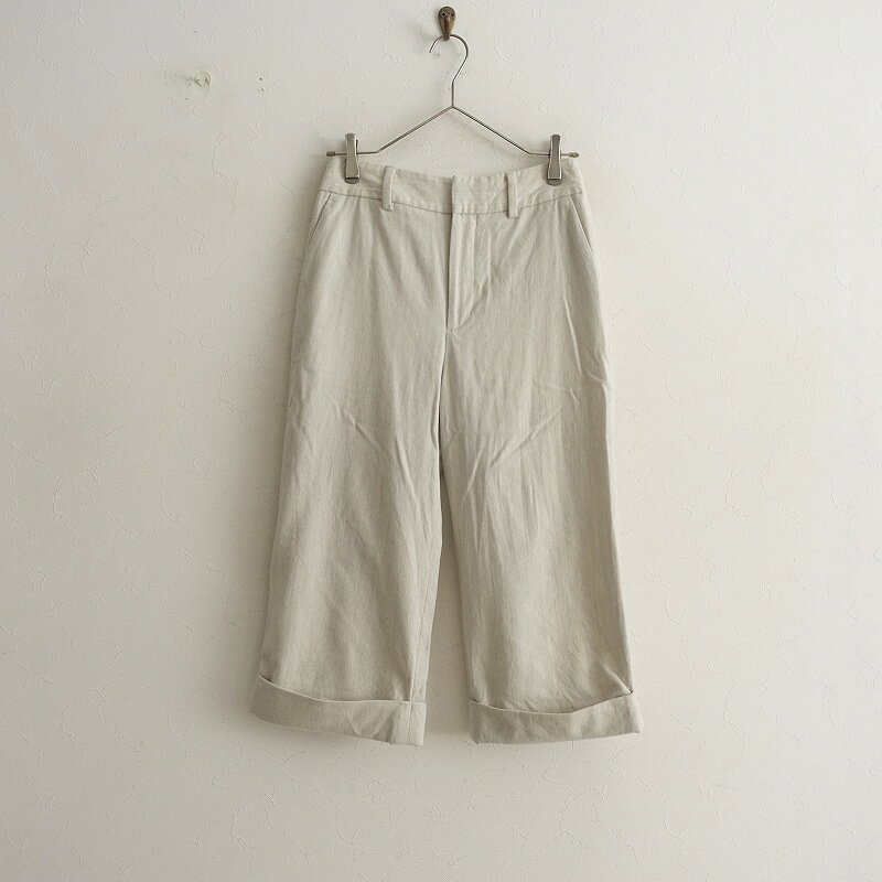 乐天商城 - //マーガレットハウエル MARGARET HOWELL クロップドストレートレッグトラウザーパンツ 1 【中古】【92A42】【均一商品】