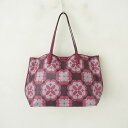 //【2022/定価5.8万】ケイトスペード kate spade スペードフラワーモノグラムコーテッドキャンバスサットンラージトート 【中古】【11B42】(4)