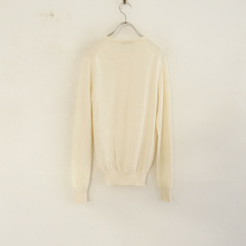 //【定価2.8万】スローン SLOANE 14Gメリノウール天竺クルーネックカーディガン 2 【中古】【50C42】