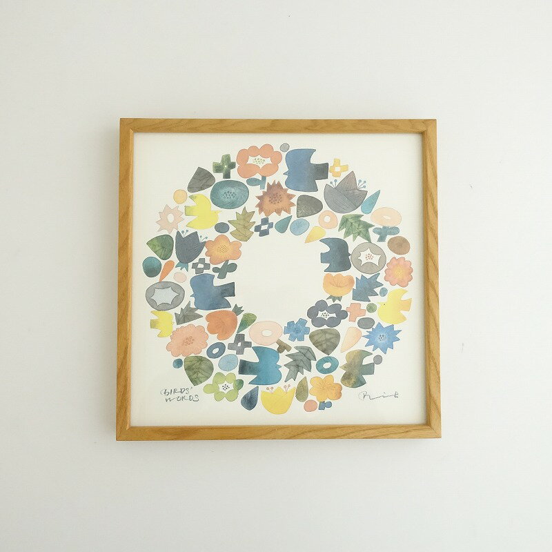 //【美品】バーズワーズ BIRDS’ WORDS WREATH 額装付きポスター 【中古】【60C42】のサムネイル