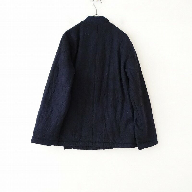 //【定価4.6万】ブルーブルー BLUE BLUE 籠染めウールフラノプリマロフトオリエンタルジャケット 1 【中古】【60C42】