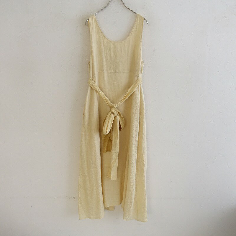 ワランス WALANCE 草木染コットンガーゼスリーブレスドレス 【中古】【12D42】