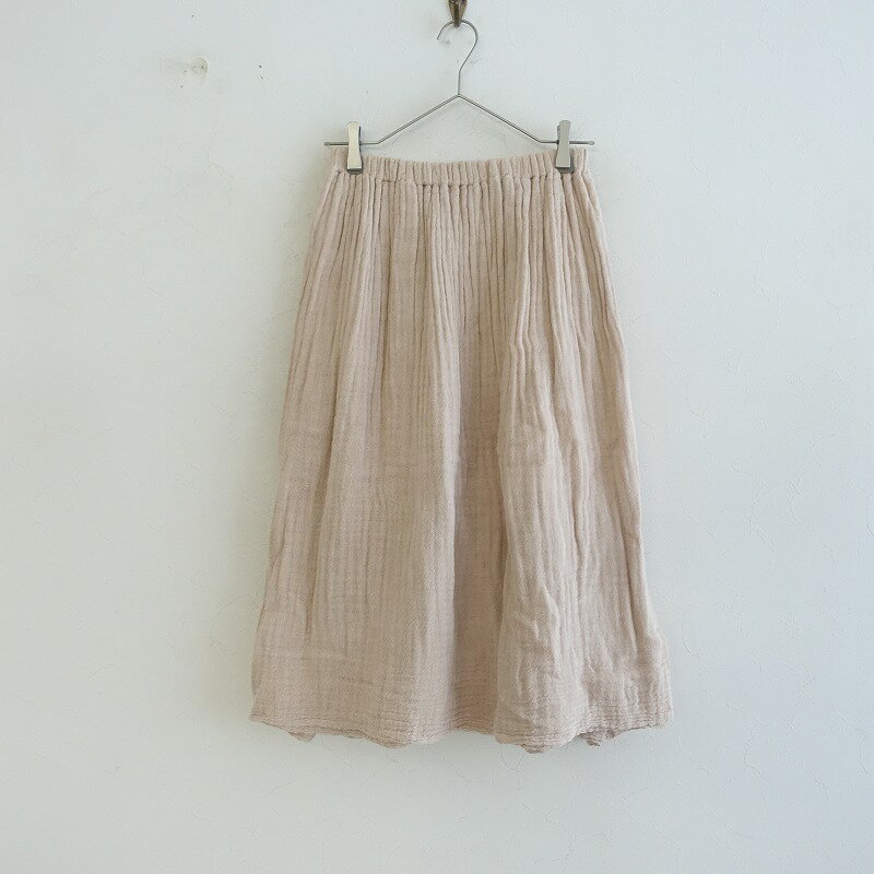 【定価1.1万】バンイノウエ 幡 BAN INOUE かやロングスカート ガーゼ - 【中古】【50E42】