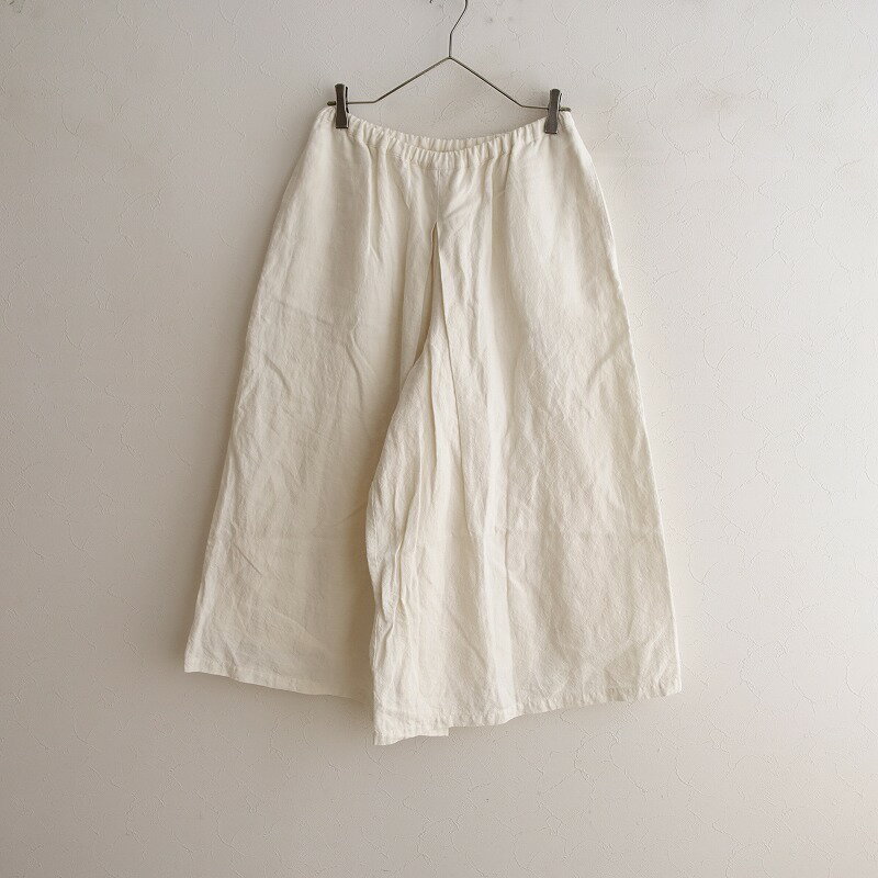 ポプリ pot-pourri リネンボックスタックイージーワイドパンツ 【中古】【92F42】