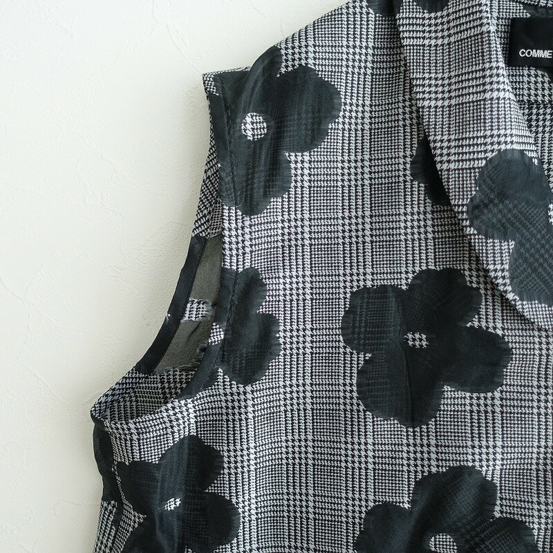 【定価8.4万】トリココムデギャルソン tricot COMME des GARCONS フラワーカットジャカードワンピース M 【中古】【22G42】