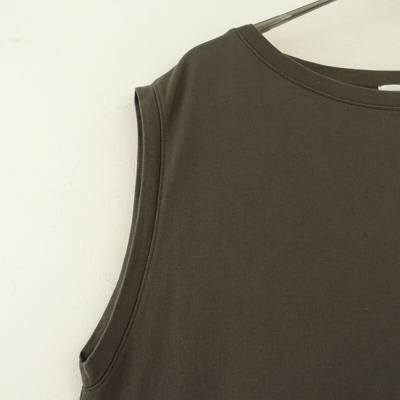 2022SS/ギャルリーヴィー GALERIE VIE ボートネックノースリカットソーワンピース 36 【中古】【32G42】