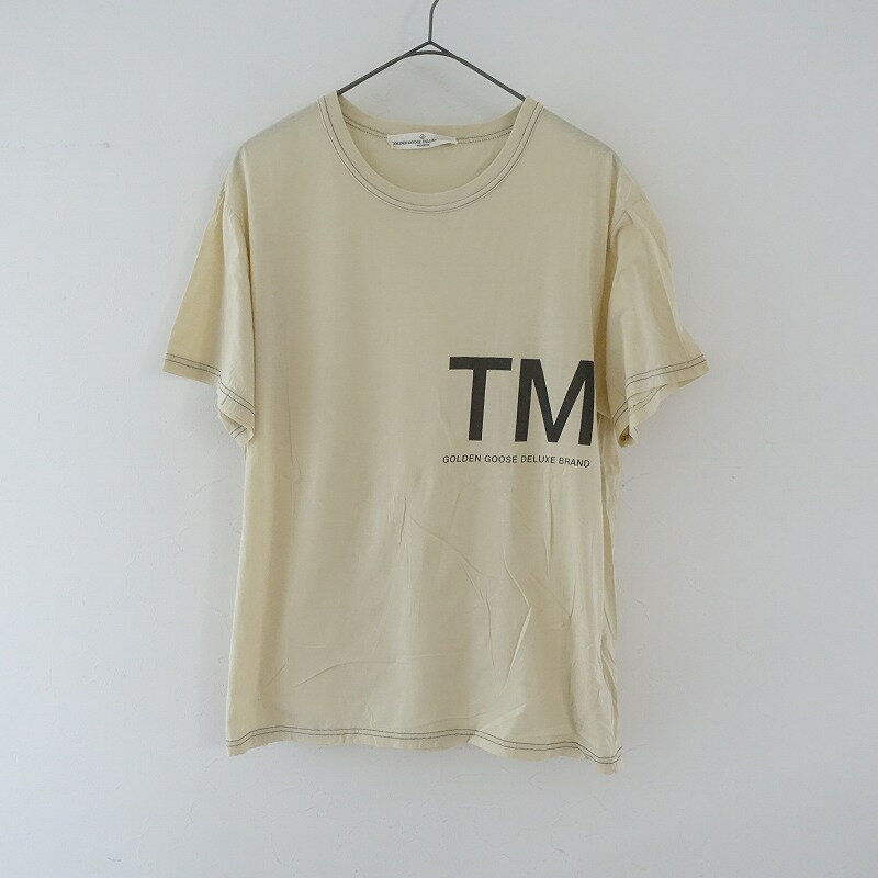 ゴールデングース GOLDEN GOOSE コットンロゴプリントTシャツ - 【中古】【62G42】