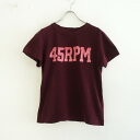 フォーティファイブアール 45R 大文字ロゴプリントTシャツ 1 【中古】【01H42】(4)