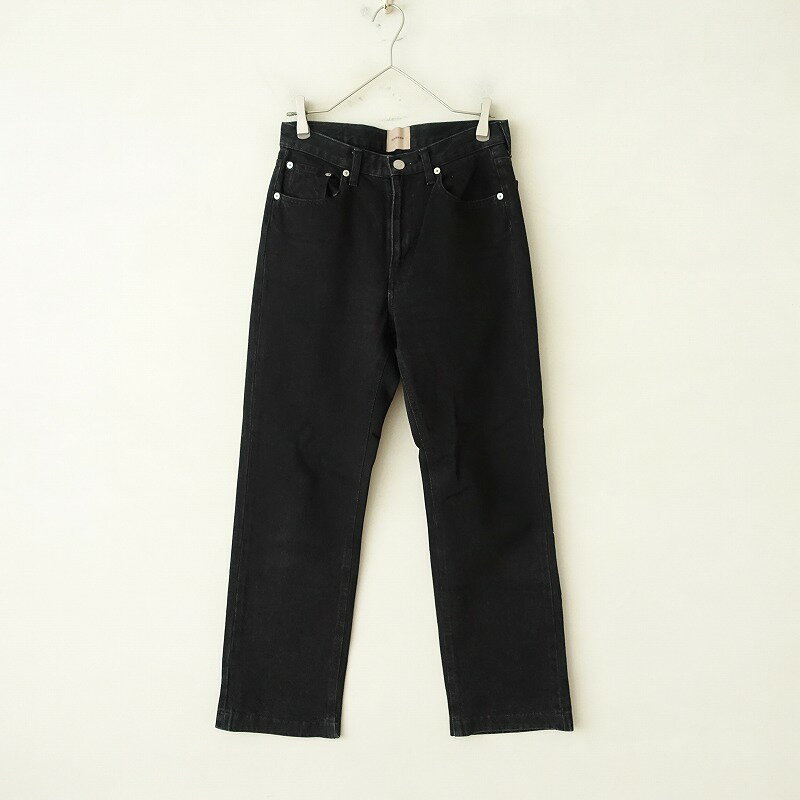 シシクイ THE SHISHIKUI BASIC JEANS コットンブラックデニムパンツ 26 【中古】【51H42】