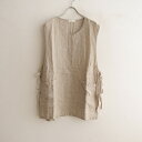 【メンズ/定価1.7万】ネストローブ コンフェクト nest Robe CONFECT リネンパナマサージカルベスト F 【中古】【22H42】