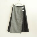 オニールオブダブリン O’NEIL OF DUBLIN グレンチェック×無地キルトスカート 36 【中古】【03I42】(4)