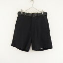 【美品】ポールハーデン Paul Harnden ウールショートベルトパンツ XXS 【中古】【72J42】