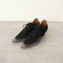 【定価2.9万】オゥバニスター Au BANNISTER thyme ニットスニーカーパンプス 37/23.5 37 【中古】【10K42】