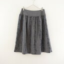 【未使用/定価4.2万】サリースコット Sally Scott ウールエンブロイダリーヨークギャザースカート 11 ウエスト67-ヒップ93 【中古】【10L42】