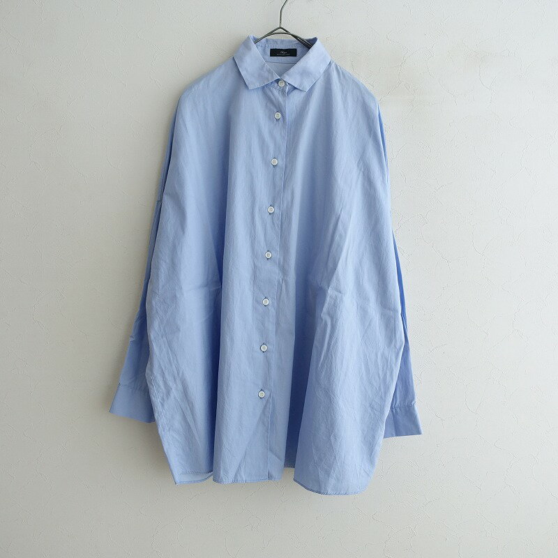 【定価2.2万】シップスプライマリーネイビーレーベル Ships Primary Navy Label 手洗い可能/ALBINIコットンビッグワイズシャツ 38 【中古】【20L42】
