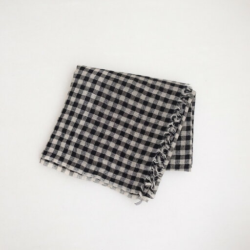 カディー&コー Khadi and Co ウールギンガムチェックストール 【中古】【11A52】 カディー&コー Khadi and Co ウールギンガムチェックストール 【中古】【11A52】