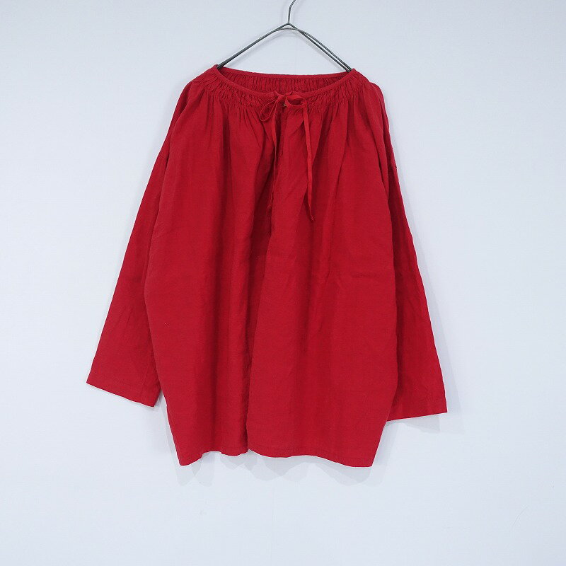 【2024/定価2.6万】ネストローブ nest Robe Upcycle Lino 近江晒レメニーギャザースモック F 【中古】【31A52】