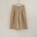 【美品/2024AW/定価5.7万】ミナペルホネン mina perhonen pierre タッククロップドパンツ 36 【中古】【81A52】