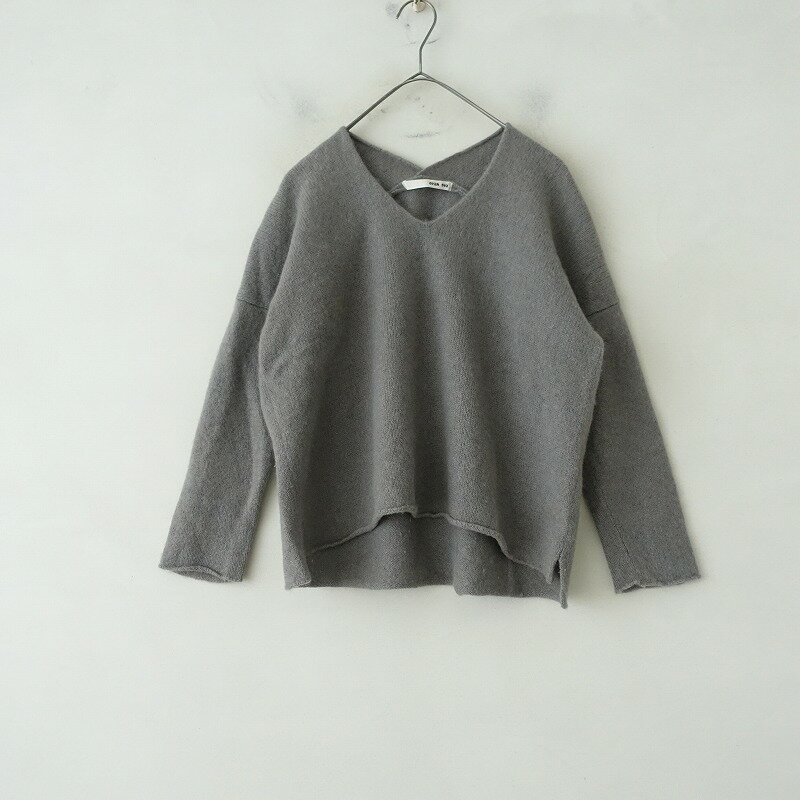 【定価2.6万】エヴァムエヴァ evam eva ウールカシミヤVネックプルオーバー - 【中古】【81B52】