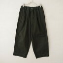 【染/定価5.3万】アーツ&サイエンス ARTS&SCIENCE One tuck cropped pants タックパンツ 3 【中古】【80C52】【80C...
