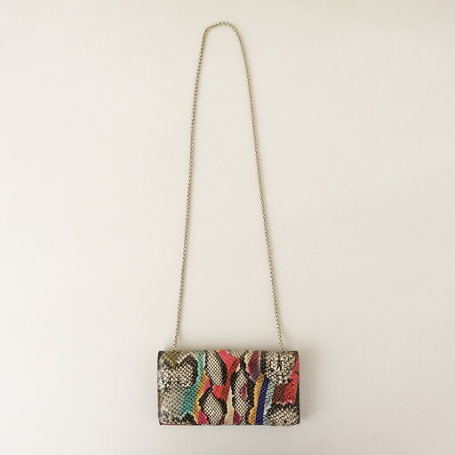 ポールスミス Paul Smith パイソンレザーショルダーウォレット 【中古】【80C52】【80C52】 ポールスミス Paul Smith パイソンレザーショルダーウォレット 【中古】【80C52】【80C52】