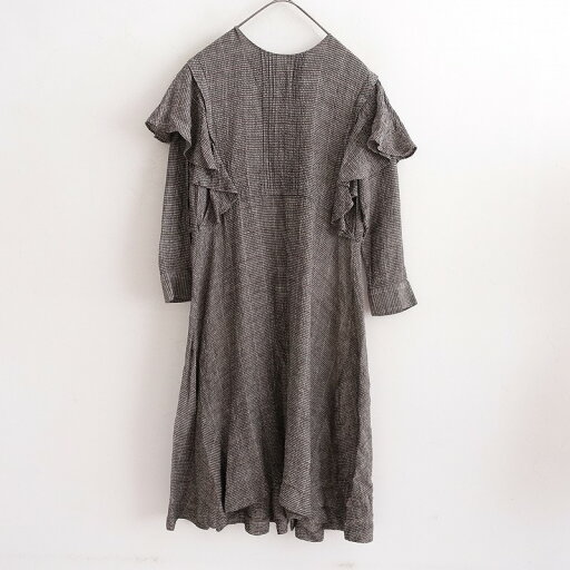 ネイティブヴィレッジ NATIVE VILLAGE ラッフルフリルチェックワンピース - 【中古】【91C52a】 ネイティブヴィレッジ NATIVE VILLAGE ラッフルフリルチェックワンピース - 【中古】【91C52a】