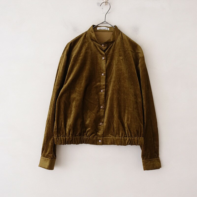 乐天商城 - ミナペルホネン mina perhonen syva ベルベットブラウス 38 【中古】【72C52】