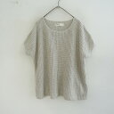 エヴァムエヴァ evam eva シルク畔編みニットベスト - 【中古】【13C52】