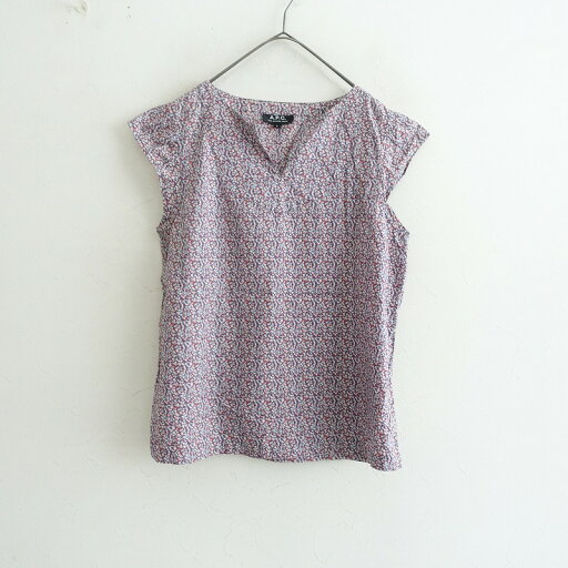 アーペーセー A.P.C. 総柄プリントキーネックコットンシャツ S 【中古】【51D52】 アーペーセー A.P.C. 総柄プリントキーネックコットンシャツ S 【中古】【51D52】