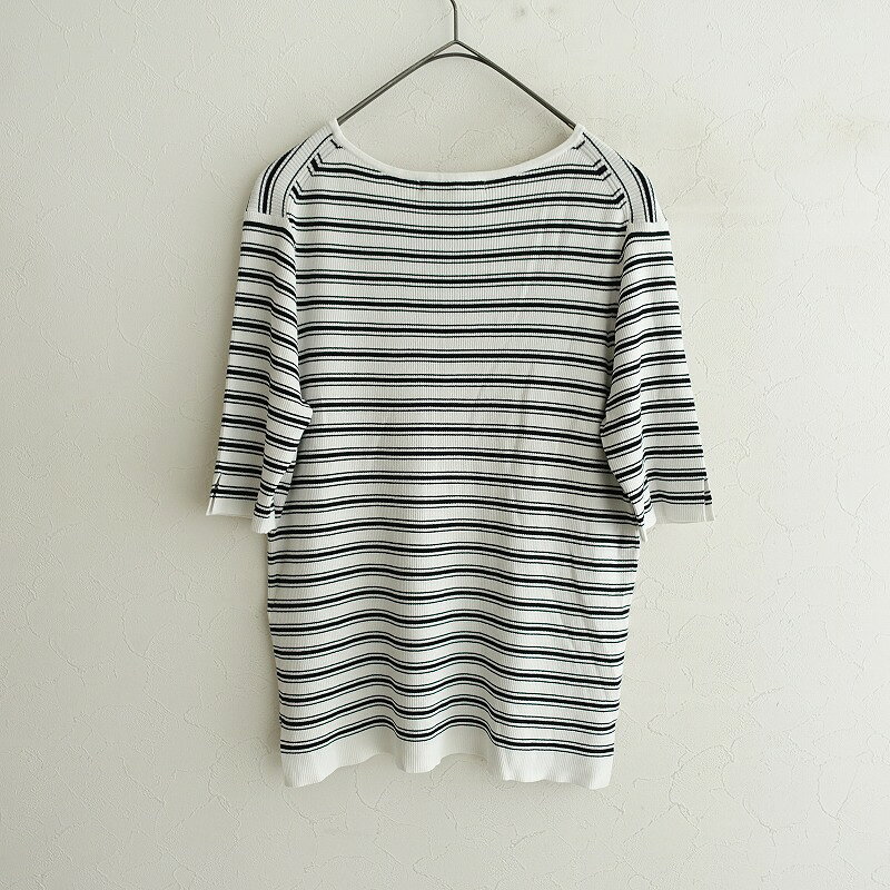 【2024SS/定価1.5万】 23区 洗える/5分袖ニット B84～88,T158～164/40(11) 【中古】【51D52】 auc-drop-10283338 ブランド古着買取drop サンプル画像2