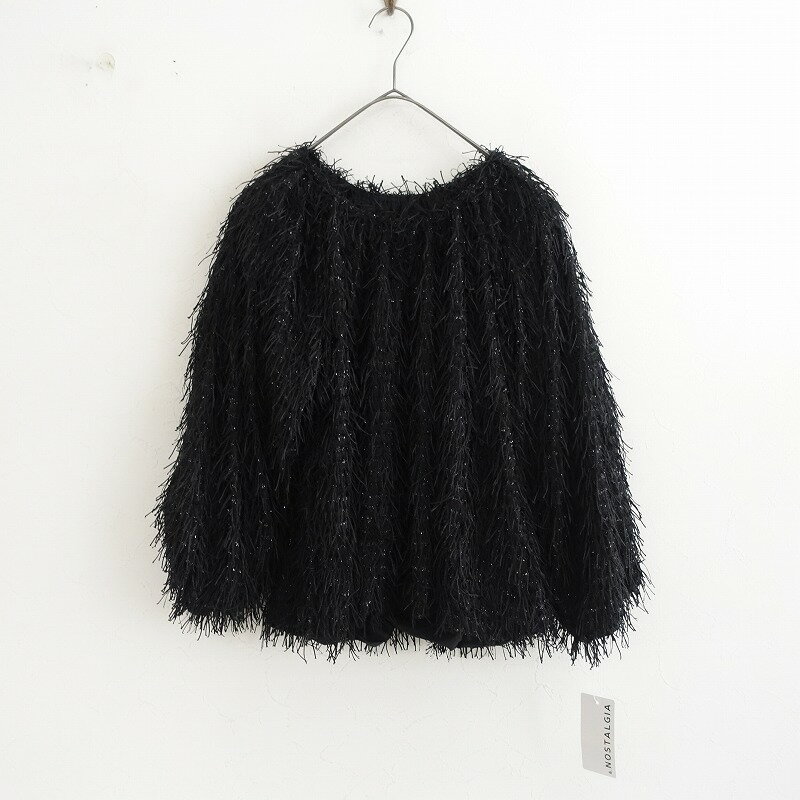 【未使用】ノスタルジア &. NOSTALGIA モップフリンジブラウス M 【中古】【12D52】