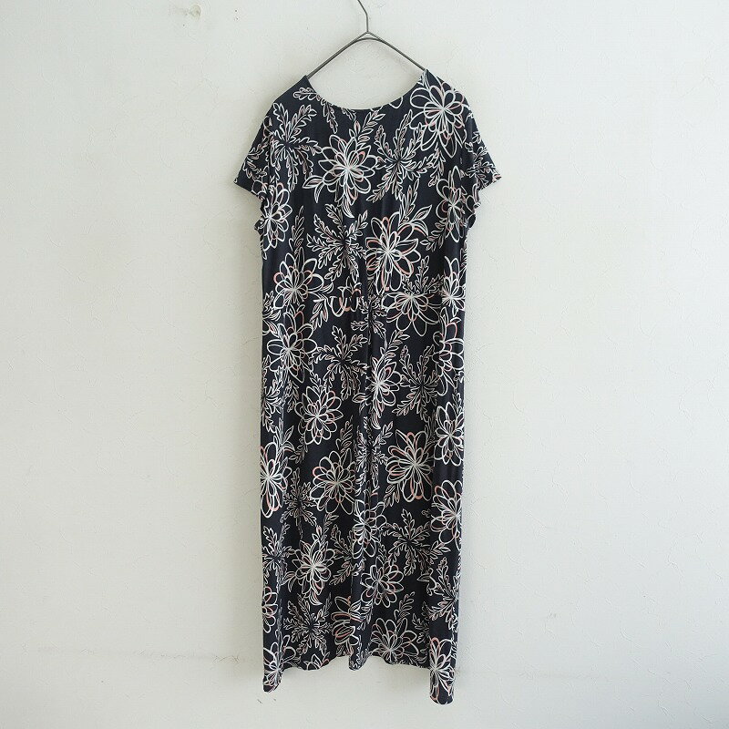 スポーティフ sportiff フラワープリントジャージーワンピース 6 【中古】【10E52】