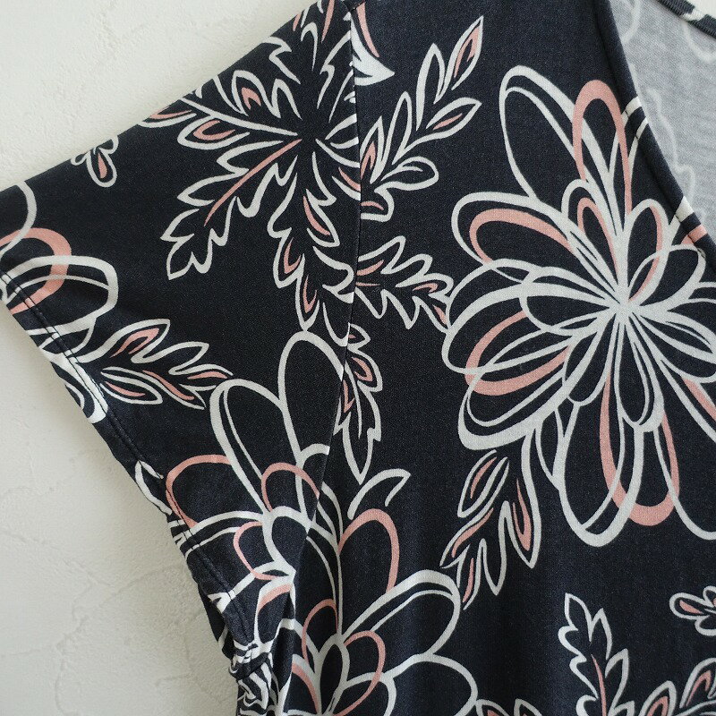 スポーティフ sportiff フラワープリントジャージーワンピース 6 【中古】【10E52】