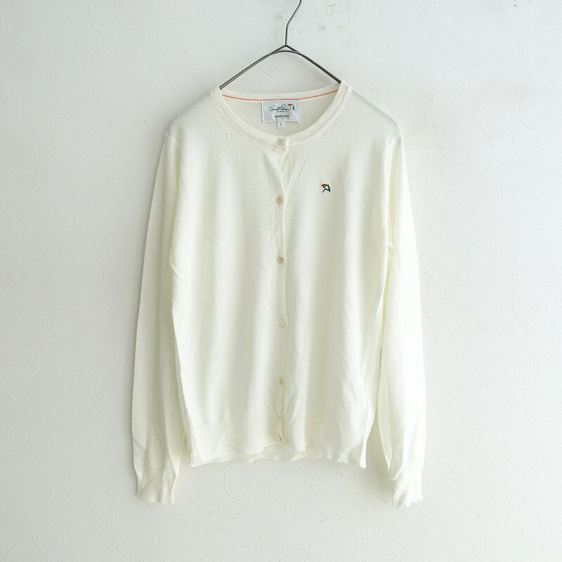 アーノルドパーマー Arnold Palmer クルーネックレーヨンコットンニットカーディガン 2 【中古】【20E52】