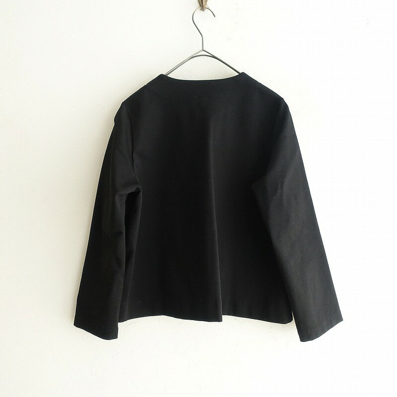 【定価1.4万】サラウェア SARAH WEAR ストレッチポンチ貝釦ボレロジャケット 【中古】【20E52】