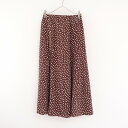 【未使用/1.9定価万】スピック&スパン Spick and Span ドットプリントフレアーロングスカート 38 【中古】【11E52】