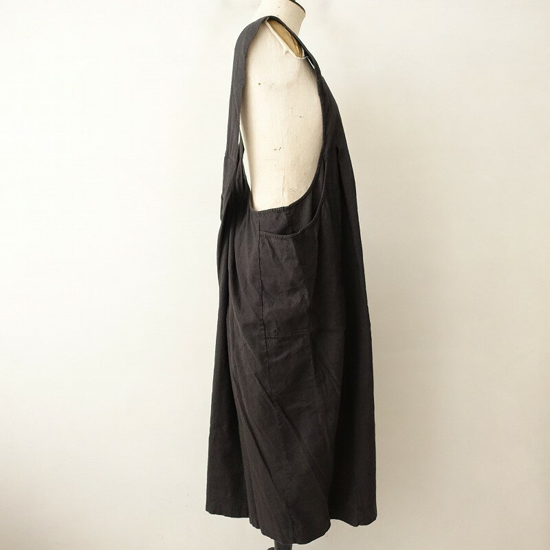 【2024/定価2.9万】ネストローブ アップサイクルリノ nest Robe UpcycleLino 起毛吊りジャンパースカート F 【中古】【61E52】