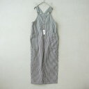 【美品/定価2.5万】ハーベスティ HARVESTY ヒッコリーストライプサロペットパンツ 1 【中古】【91E52】