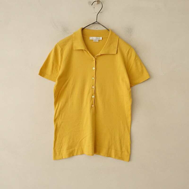 Rakuten - ジョンスメドレー JOHN SMEDLEY コットンポロカラーショートスリーブプルオーバー S 【中古】【22E52】