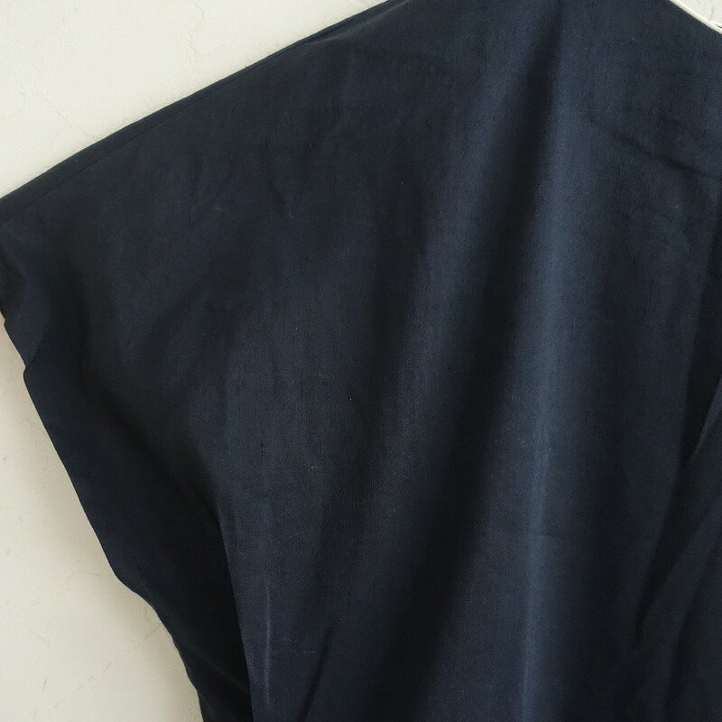 定価7.1万/ミナペルホネンガッレリア mina perhonen galleria boulanger リネンシルクドレスワンピース 40 【中古】【30F52】