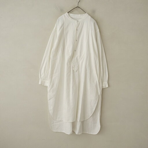 ラボレイトリー Laboratory バンドカラーヨーク切替シャツワンピース Free 【中古】【11F52】 ラボレイトリー Laboratory バンドカラーヨーク切替シャツワンピース Free 【中古】【11F52】