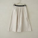 マーガレットハウエル MARGARET HOWELL ピンタックギャザーコットンシルクスカート 3 【中古】【11F52】