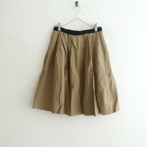 マーガレットハウエル MARGARET HOWELL コットンリネンタックスカート 3 【中古】【81F52】 マーガレットハウエル MARGARET HOWELL コットンリネンタックスカート 3 【中古】【81F52】