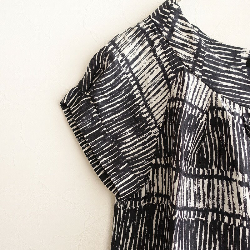 ドゥーズイエムクラス DEUXIEME CLASSE シルク半袖プリントチュニック - 【中古】【02F52】