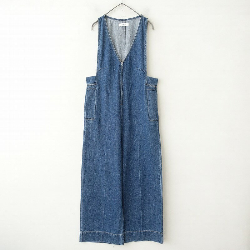 ジョンブル Johnbull デニムVネックコンビネゾン M 【中古】【12F52】
