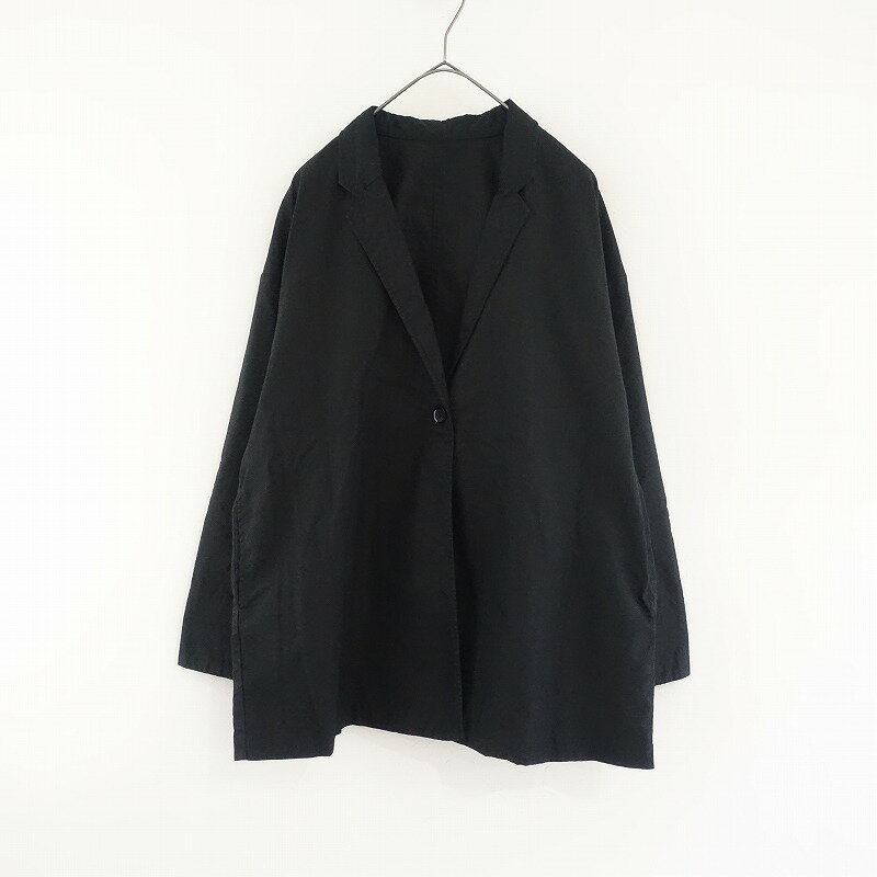 【2025/定価3.3万】ネストローブ nest Robe リネンコットンロングテーラードジャケット F 【中古】【22F52】
